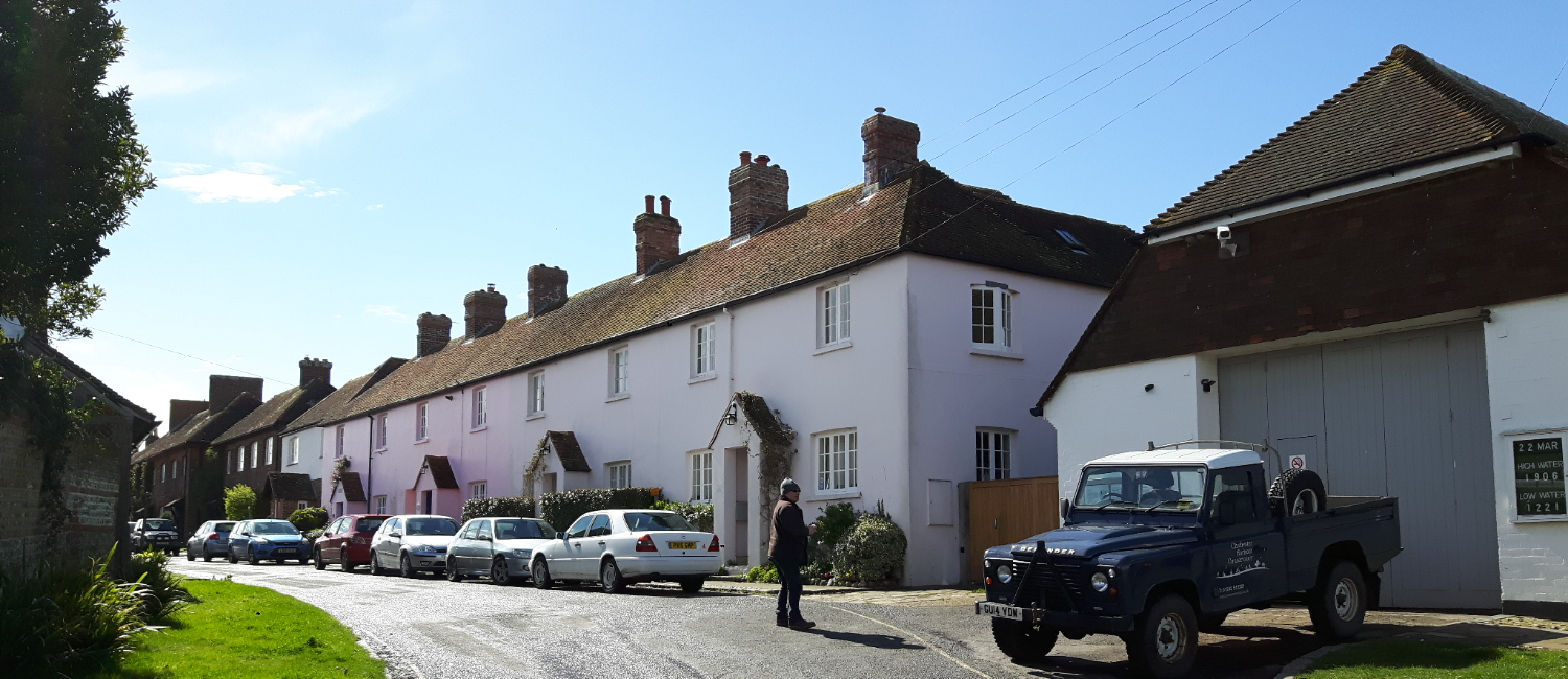 Row of cottages in Chichester